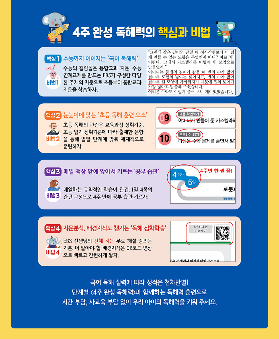 4주 완성 독해력 퀴즈 이벤트