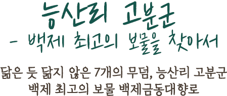 능산리 고분군 - 백제 최고의 보물을 찾아서 | 닮은 듯 닮지 않은 7개의 무덤, 능산리 고분군 백제 최고의 보물 백제금동대향로